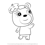 How to Draw June from Animal Crossing