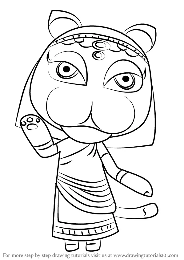 Learn How to Draw Katrina from Animal Crossing (Animal Crossing) Step by  Step : Drawing Tutorials