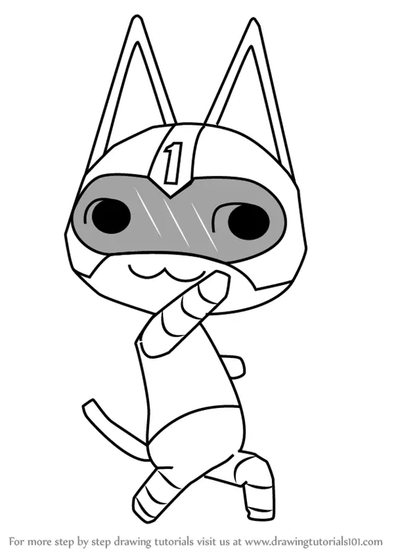 Learn How to Draw Kid Cat from Animal Crossing (Animal Crossing) Step by  Step : Drawing Tutorials