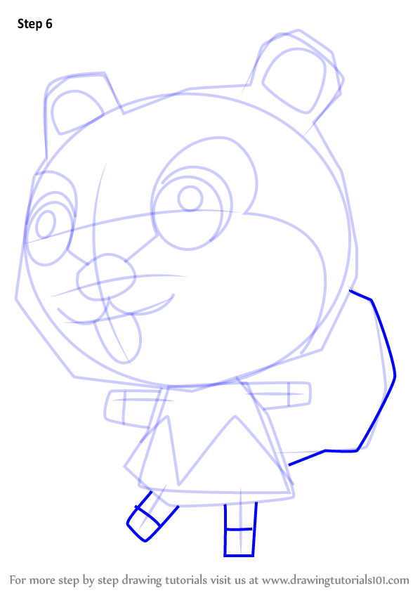 How to Draw Kit from Animal Crossing (Animal Crossing) Step by Step