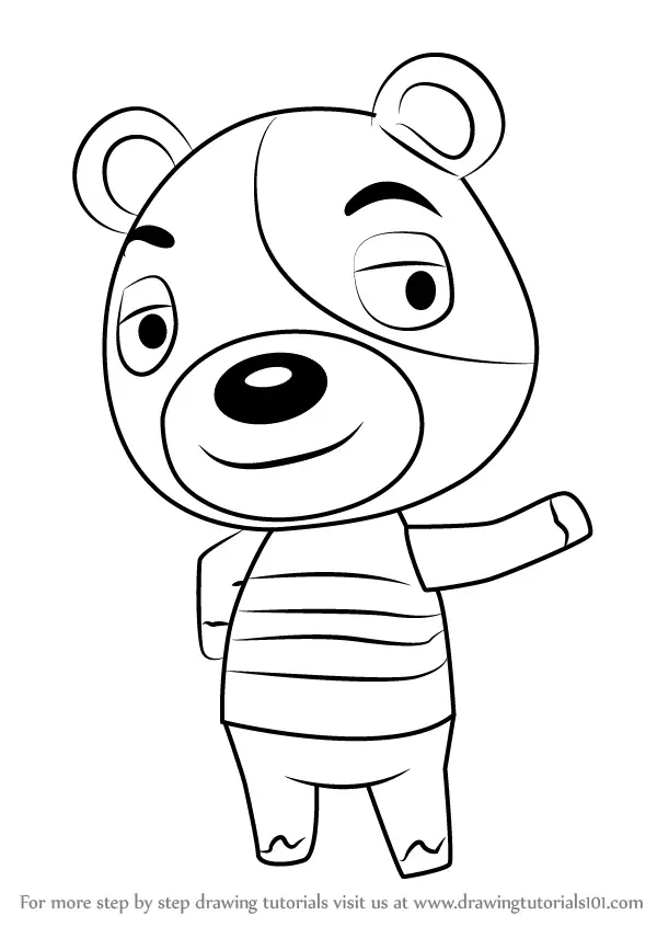 How to Draw Kody from Animal Crossing (Animal Crossing) Step by Step ...