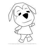 How to Draw Maddie from Animal Crossing
