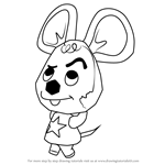 How to Draw Moose from Animal Crossing