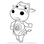 How to Draw Naomi from Animal Crossing