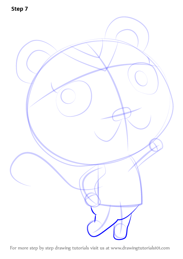 How to Draw Peanut from Animal Crossing (Animal Crossing) Step by Step
