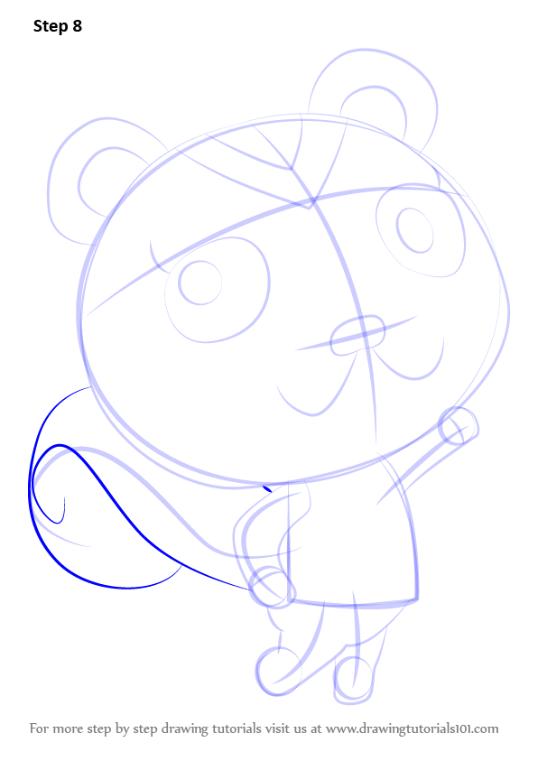 How to Draw Peanut from Animal Crossing (Animal Crossing) Step by Step