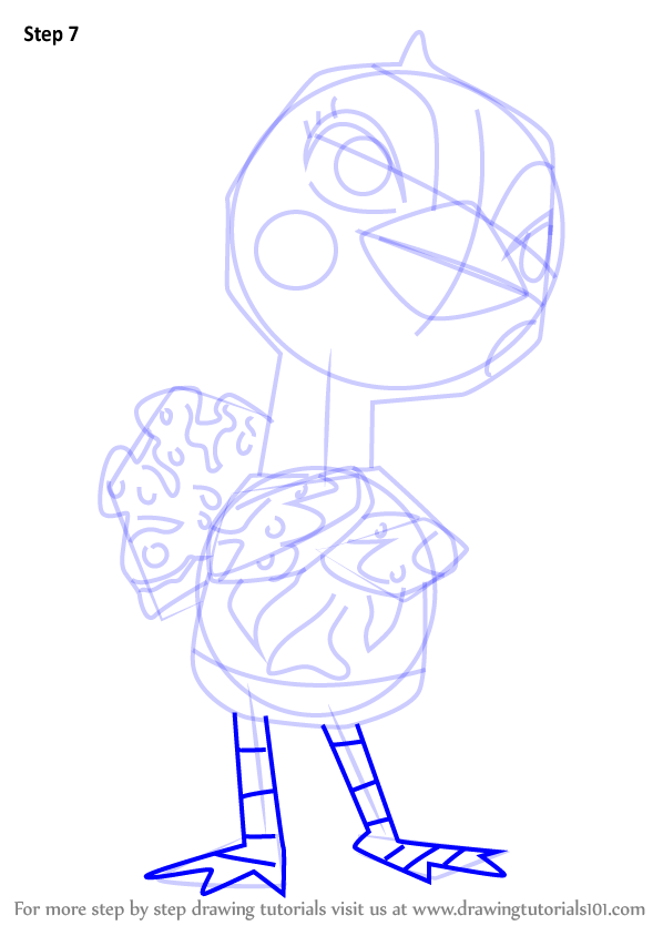 How to Draw Phoebe from Animal Crossing (Animal Crossing) Step by Step