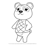 How to Draw Pinky from Animal Crossing