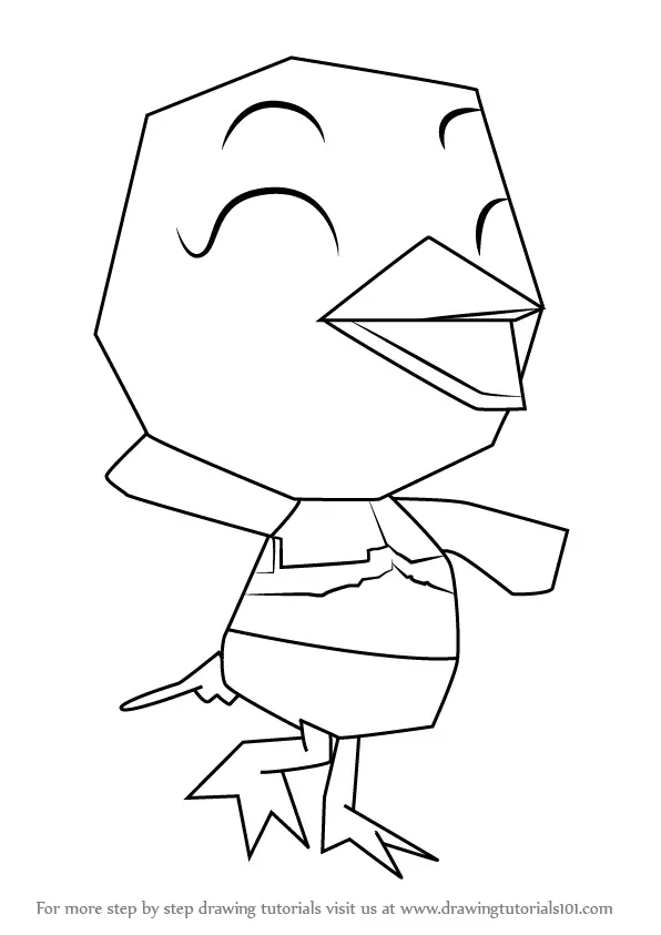 How to Draw Piper from Animal Crossing (Animal Crossing) Step by Step ...