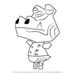 How to Draw Pironkon from Animal Crossing