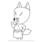 How to Draw Redd from Animal Crossing