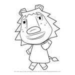 How to Draw Rex from Animal Crossing