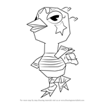 How to Draw Rio from Animal Crossing