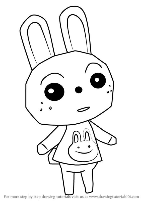 Learn How to Draw Ruby from Animal Crossing (Animal Crossing) Step by Step  : Drawing Tutorials