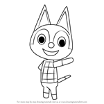 How to Draw Rudy from Animal Crossing