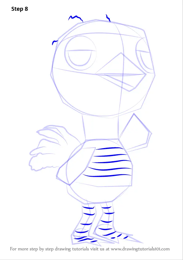Learn How to Draw Sandy from Animal Crossing (Animal Crossing) Step by Step  : Drawing Tutorials