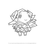 How to Draw Stella from Animal Crossing