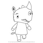 How to Draw Tank from Animal Crossing