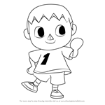 How to Draw The Villager from Animal Crossing