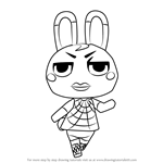 How to Draw Tiffany from Animal Crossing