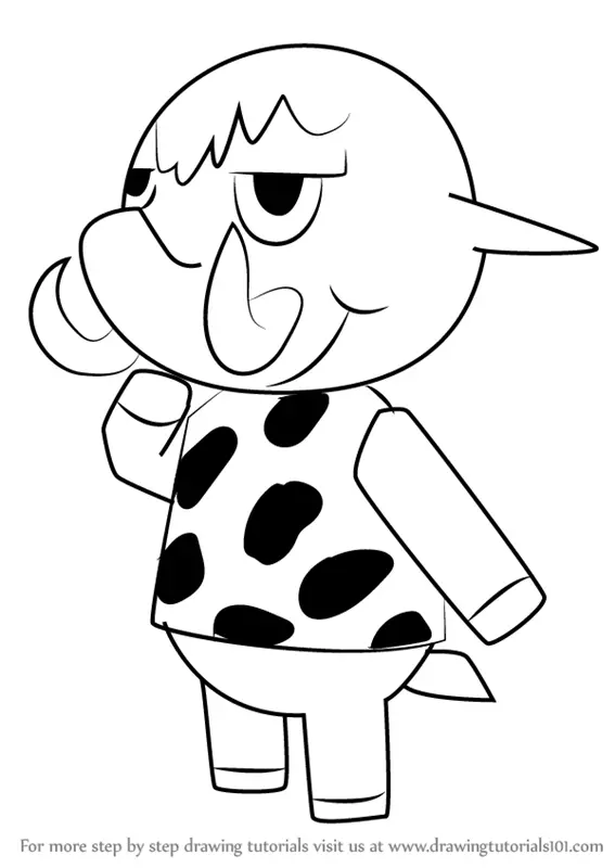 Learn How to Draw Tucker from Animal Crossing (Animal Crossing) Step by  Step : Drawing Tutorials