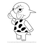 How to Draw Tucker from Animal Crossing