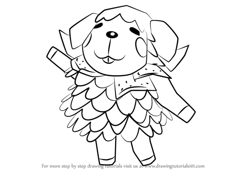 wendy from animal crossing coloring page Coloringpages101 horizons ...