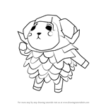 How to Draw Willow from Animal Crossing