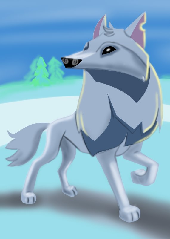 Learn How to Draw Arctic Wolf from Animal Jam (Animal Jam) Step by Step