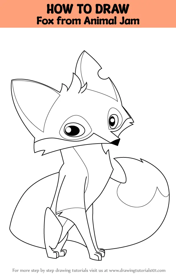 How to Draw Fox from Animal Jam (Animal Jam) Step by Step ...