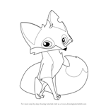 How to Draw Fox from Animal Jam