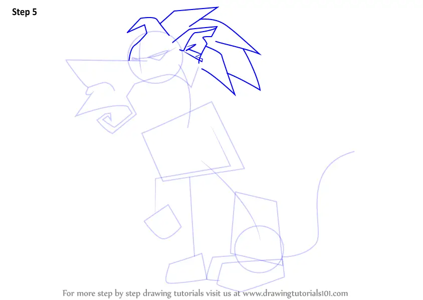 Learn How to Draw Greely from Animal Jam (Animal Jam) Step by Step