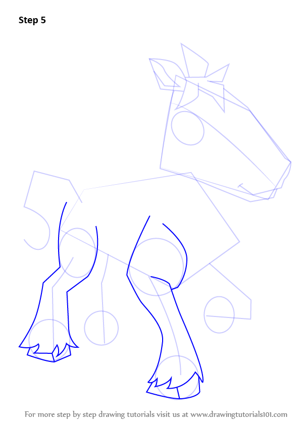 How to Draw Horse from Animal Jam (Animal Jam) Step by Step ...