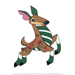 How to Draw Jamaaliday Deer from Animal Jam