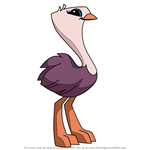 How to Draw Ostrich from Animal Jam