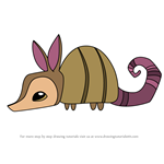 How to Draw Pet Armadillo from Animal Jam