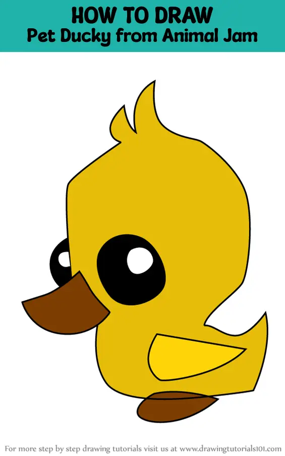 How to Draw Pet Ducky from Animal Jam (Animal Jam) Step by Step ...
