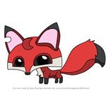 How to Draw Pet Fox from Animal Jam