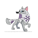 How to Draw Snowflake Arctic Wolf from Animal Jam