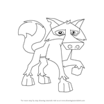 How to Draw Wolf from Animal Jam