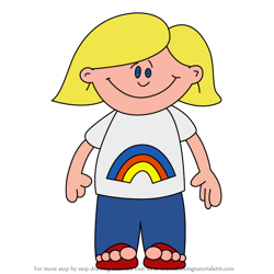How to Draw Annie Frazier from Backyard Sports