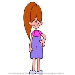 How to Draw Billy Jean Blackwood from Backyard Sports