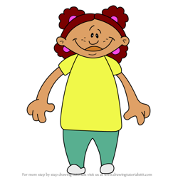 How to Draw Keisha Phillips from Backyard Sports