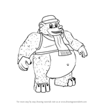 How to Draw Boggy from Banjo-Kazooie