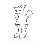 How to Draw The Mighty Jinjonator from Banjo-Kazooie