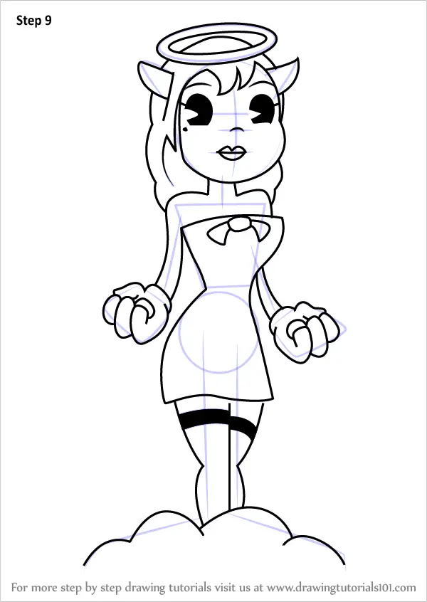 Learn How to Draw Alice Angel from Bendy and the Ink Machine (Bendy and the  Ink Machine) Step by Step : Drawing Tutorials