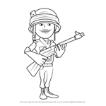 How to Draw Rifleman from Boom Beach