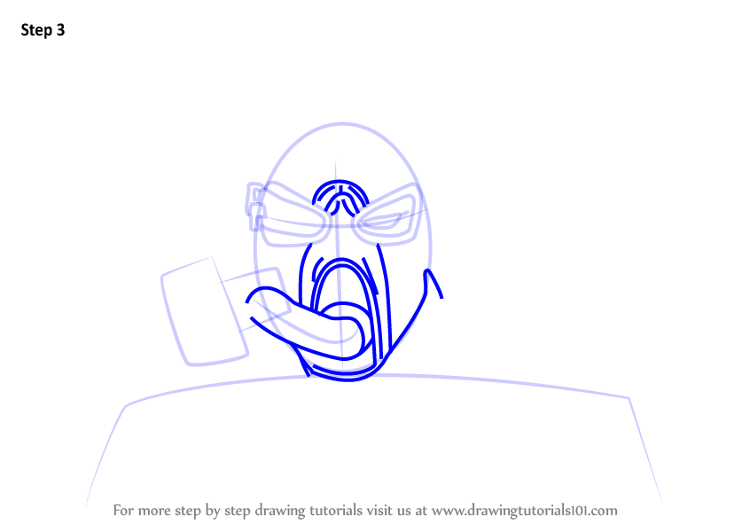Learn How to Draw Krieg from Borderlands (Borderlands) Step by Step