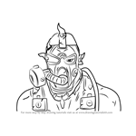 How to Draw Krieg from Borderlands