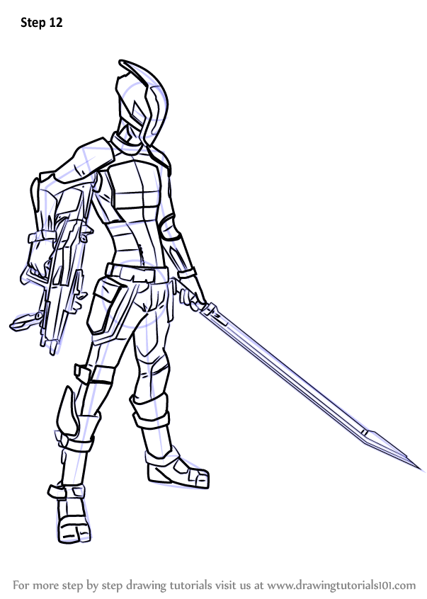 Learn How to Draw Zer0 from Borderlands (Borderlands) Step by Step